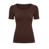 Tim & Simonsen Linea Rib T-shirt SS – Cioccolato
