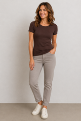 Tim & Simonsen Linea Rib T-shirt SS – Cioccolato