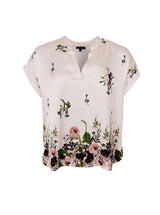 Black Colour Beatrix SS Blouse i natural