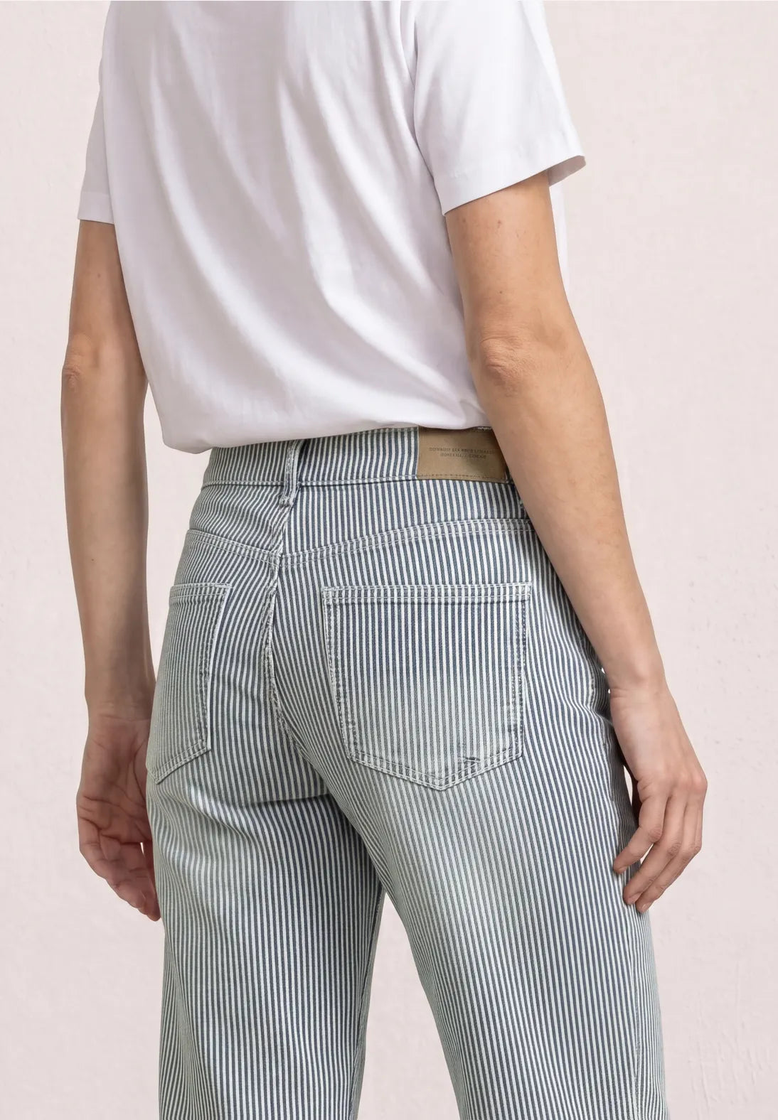 Indigo stripe denim fra Street One