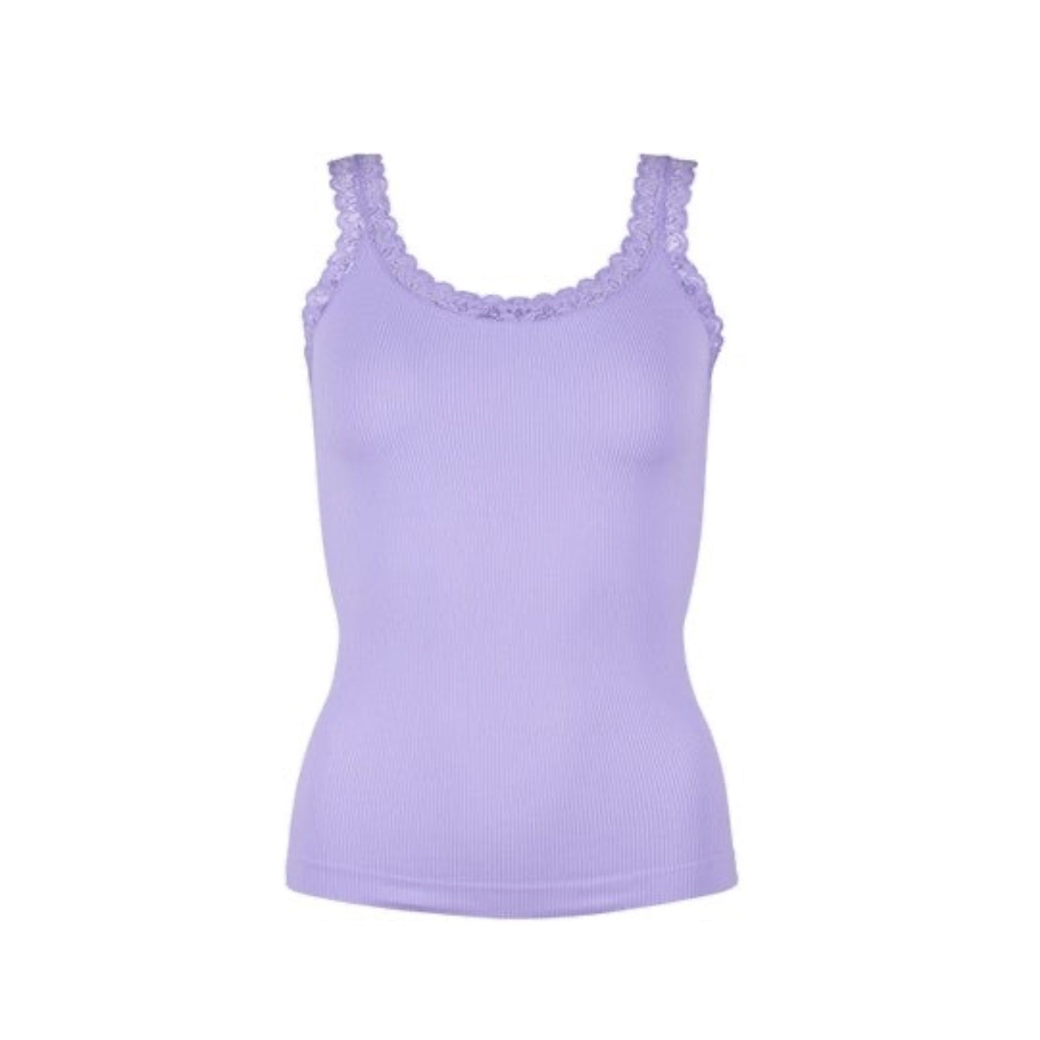 Tim & Simonsen Frida Rib Top 217 – Lavenda