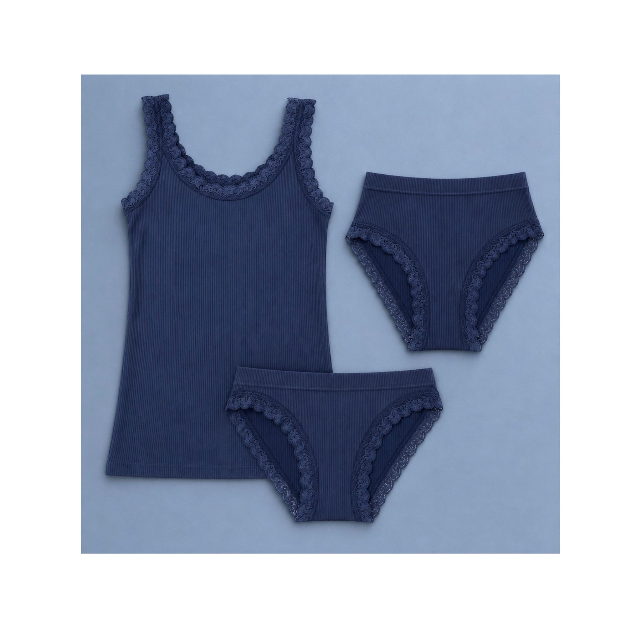 Tim & Simonsen Frida Rib Top 217 – Blu