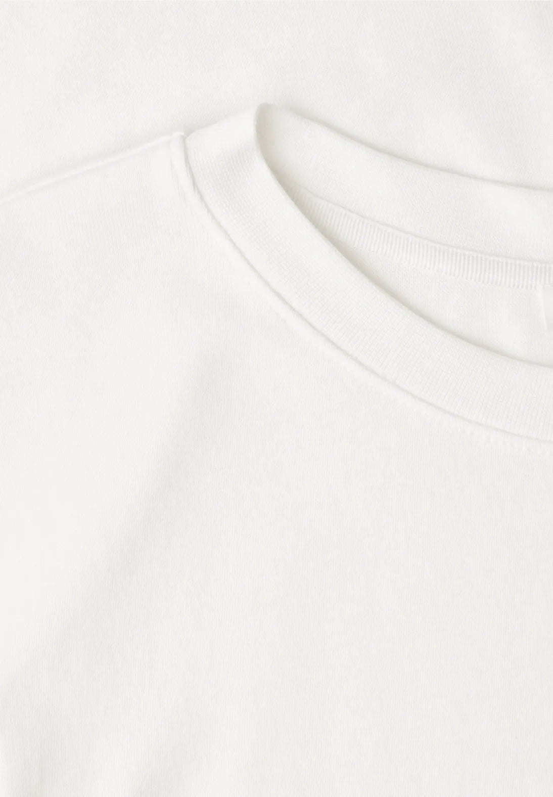 Enkel hvid dame T-shirt med stretch