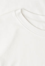 Enkel hvid dame T-shirt med stretch