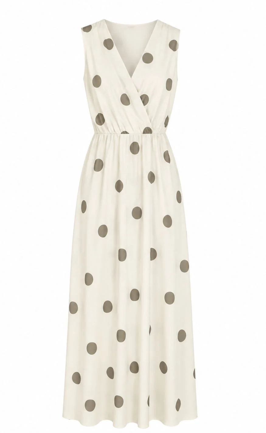 Linetta Dress 23126 i beige