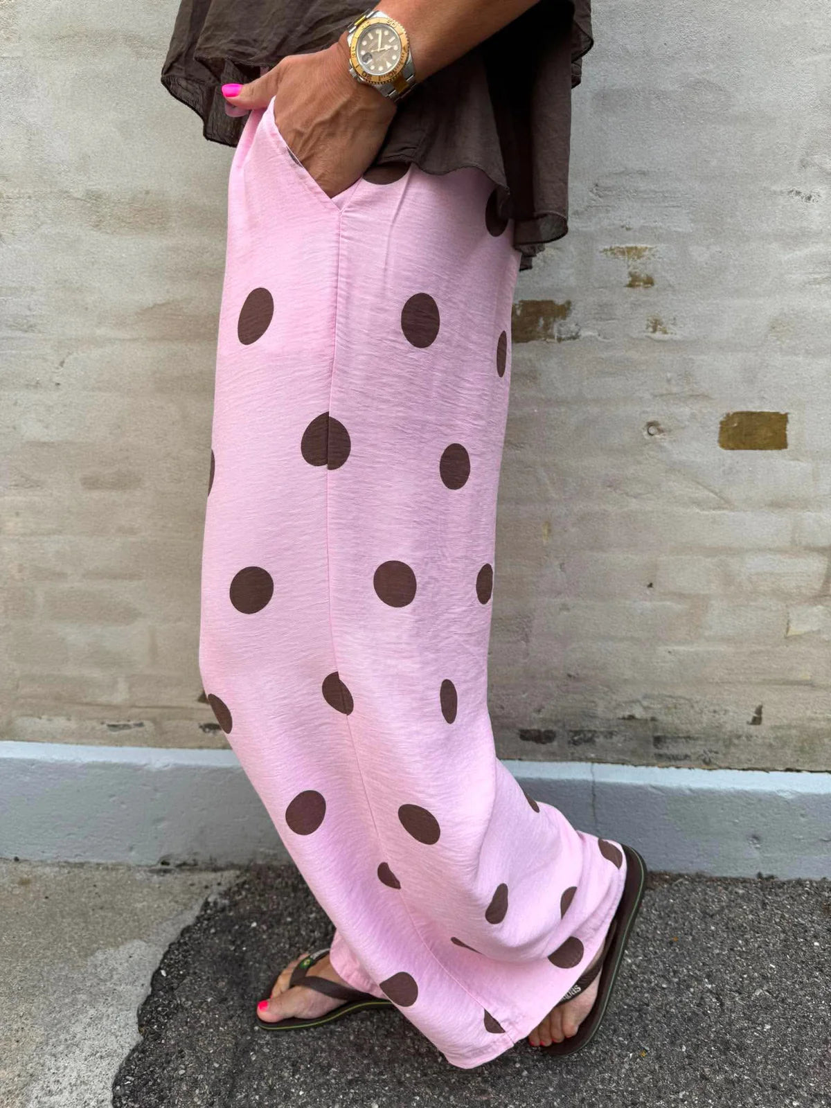 Pink prikkede bukser fra Marta du Château