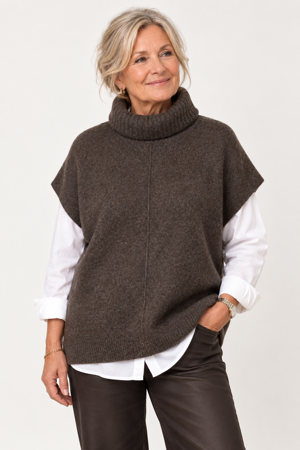 Mansted ZO-BEE 23256 Yak Vest – Dark Brown