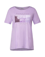 Casual lilla T-shirt til kvinder