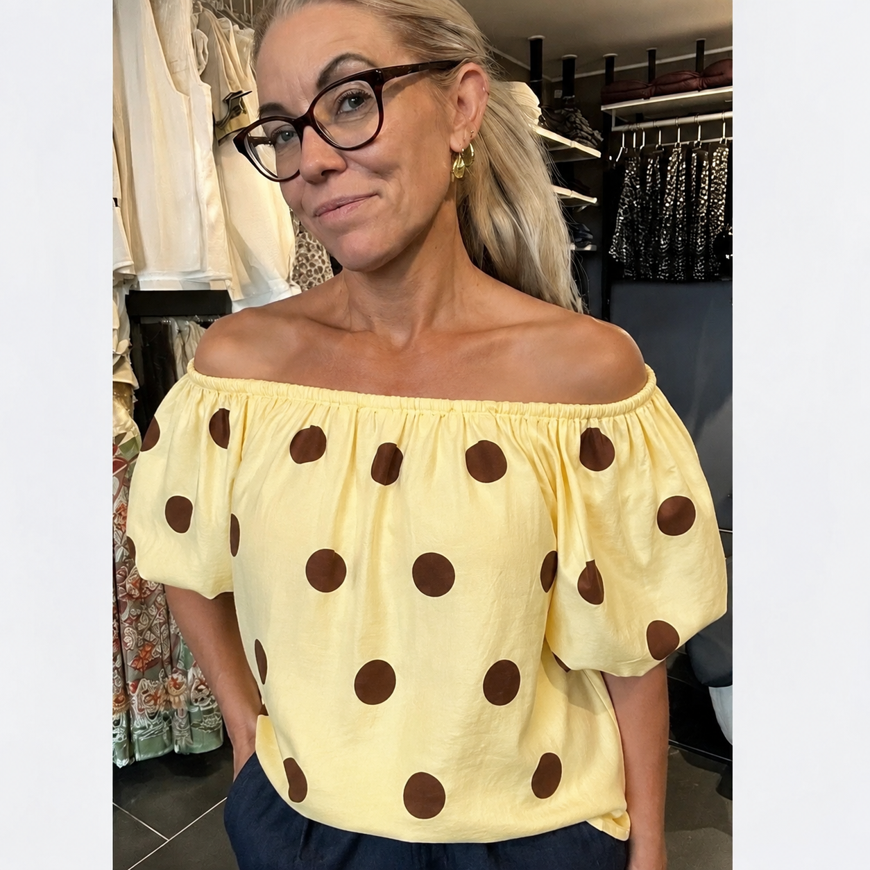Marta du Château Luciana Top i Yellow