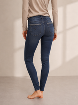 Jonny-Q P1272 Penelope Tech – mørkeblå jeans med nitte detaljer og super stretch
