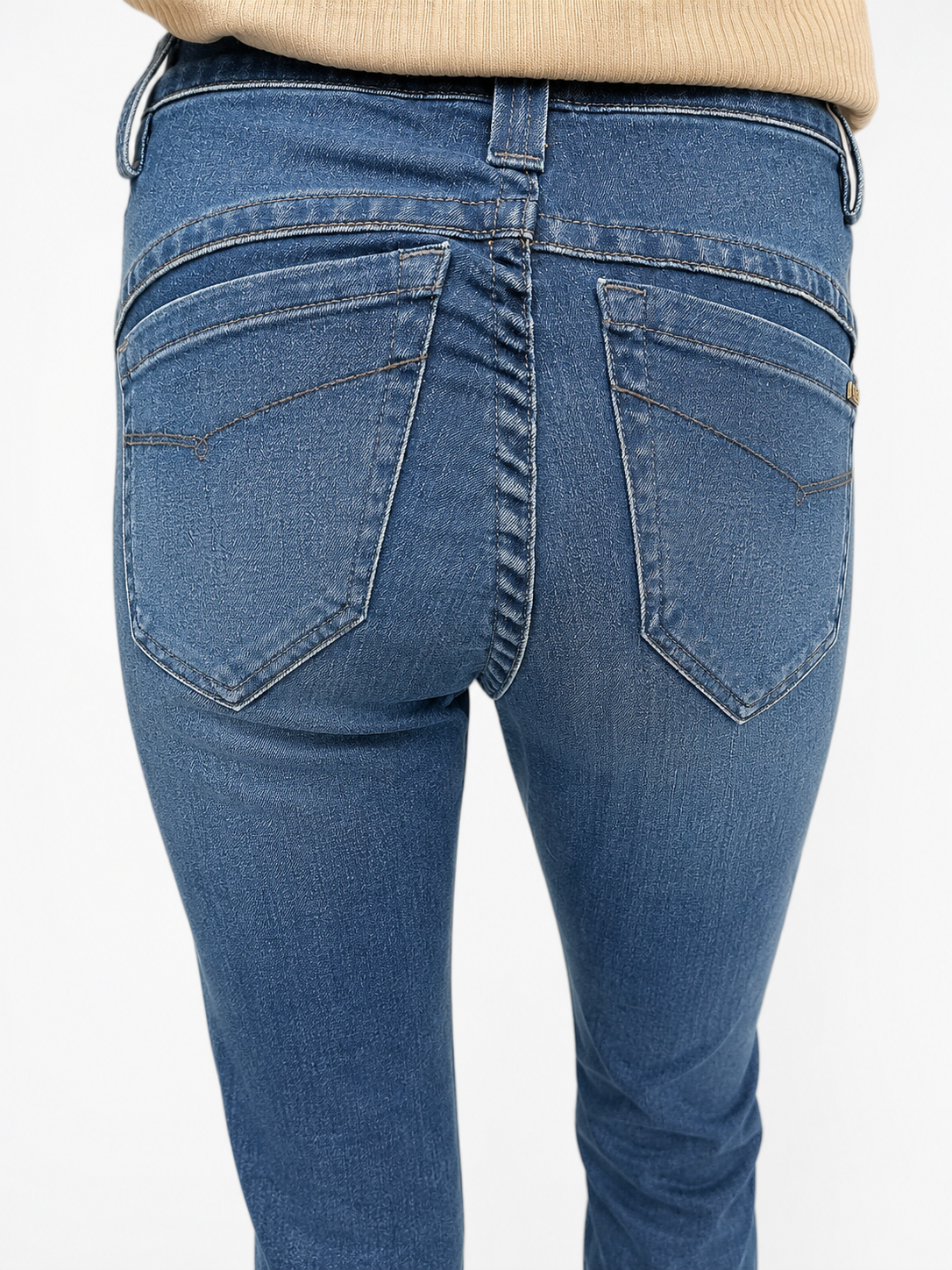 Penelope jeans fra Jonny Q – model P1272 i mørk blå med superstretch og smalle ben