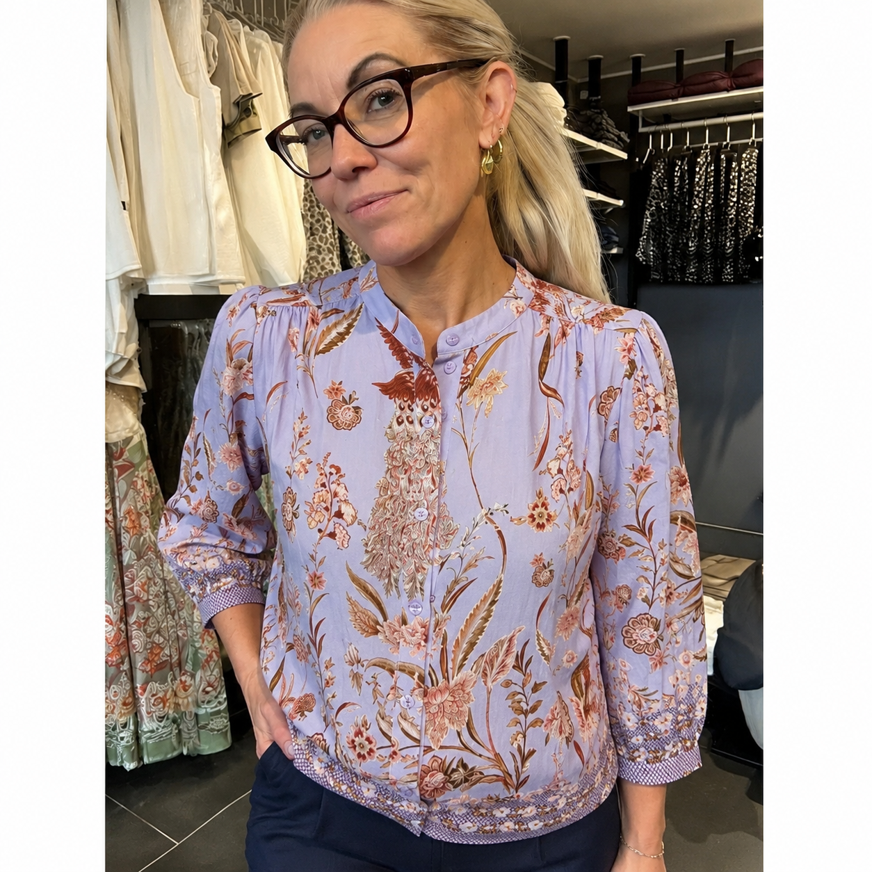 Destiny Blouse 8044 Celeste fra Marta Du Chateau