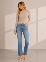 Jonny Q Jeans – P681 X-Fit Stretch i Lys Blå med Vidde Ben og Høj Talje