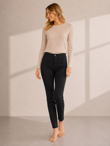 Jonny Q Debbie Buks – P1399 Soft Bistretch i Sort med Smalle Ben