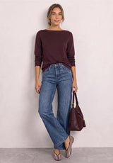 Street One Basic U-Boat Sweater til dame