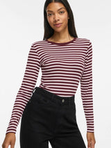 VIAVERA O-Neck L/S Top Port Royale Stripe fra VILA