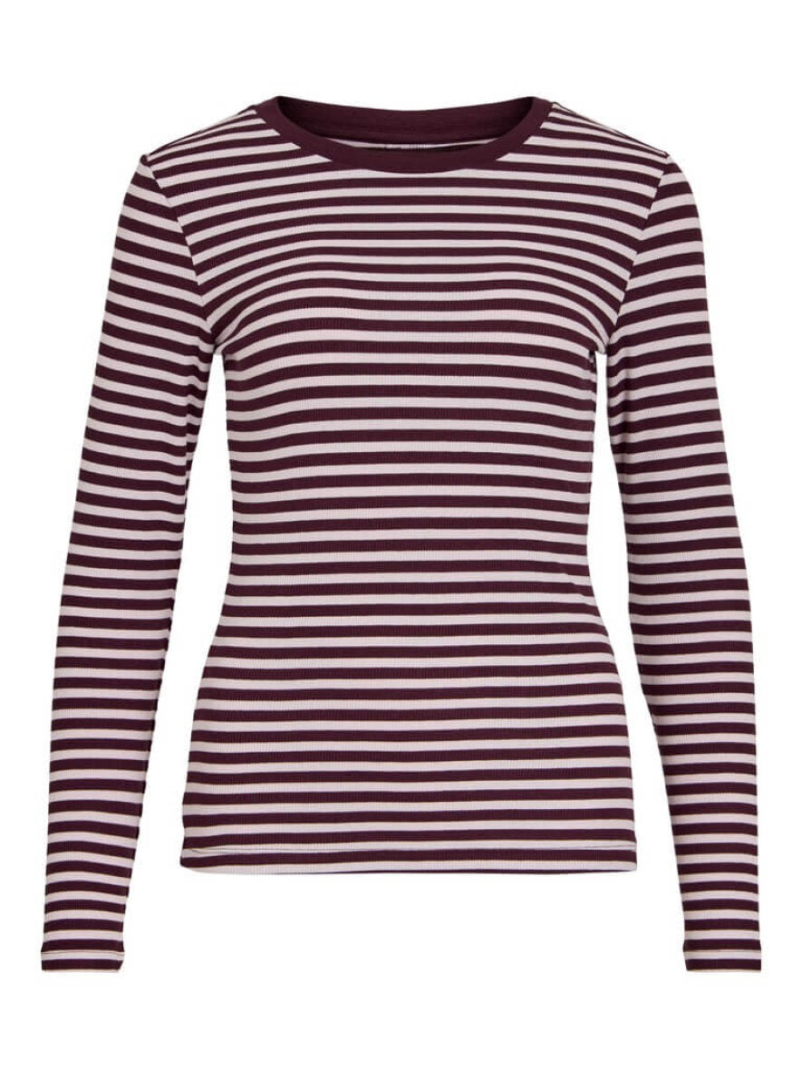 VIAVERA O-Neck L/S Top 14118320 Port Royale Stripe fra VILA