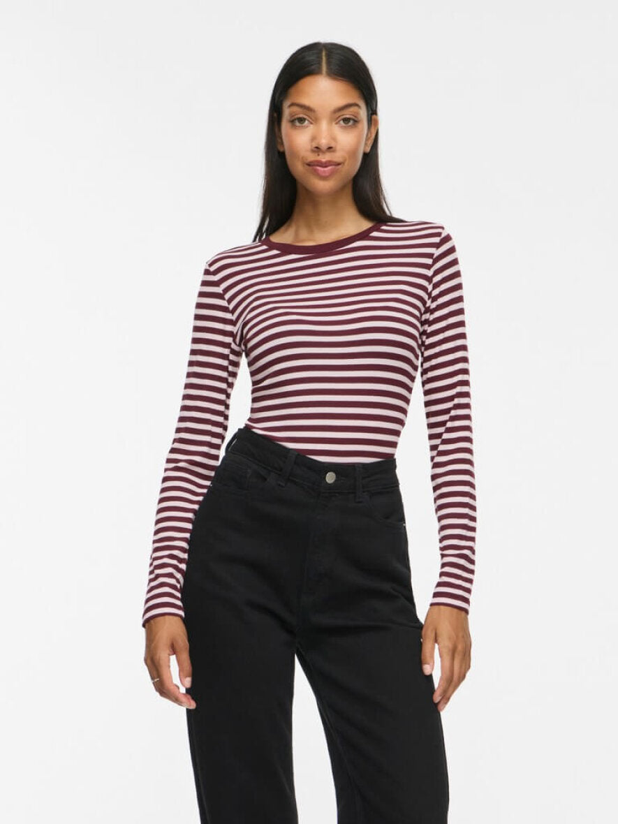 VIAVERA O-Neck L/S Top 14118320 Port Royale Stripe fra VILA
