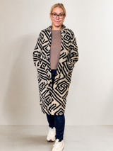 Street One Long Coat w/Dessin – Gravity Blue (201917)