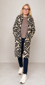 Street One Long Coat w/Dessin – Gravity Blue (201917)