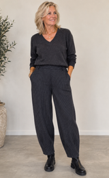 Black Colour Torino Barrel Pant 41205 – Black