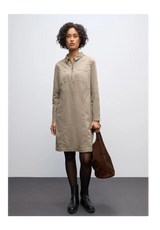 Street One babyfløjlskjole med lynlås – Morning Beige (144679)