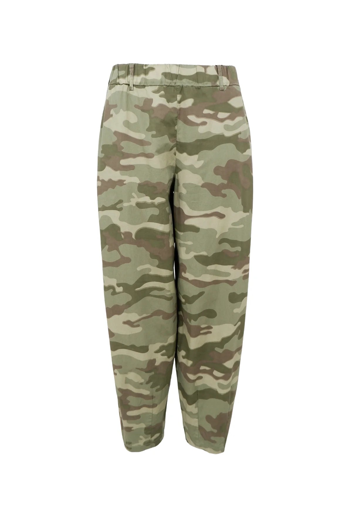 Black Colour barrel bukser med camouflageprint