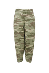 Black Colour barrel bukser med camouflageprint