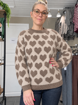 Marta du Chateau MdcCara 9688 Dark Fango strik med hjerter