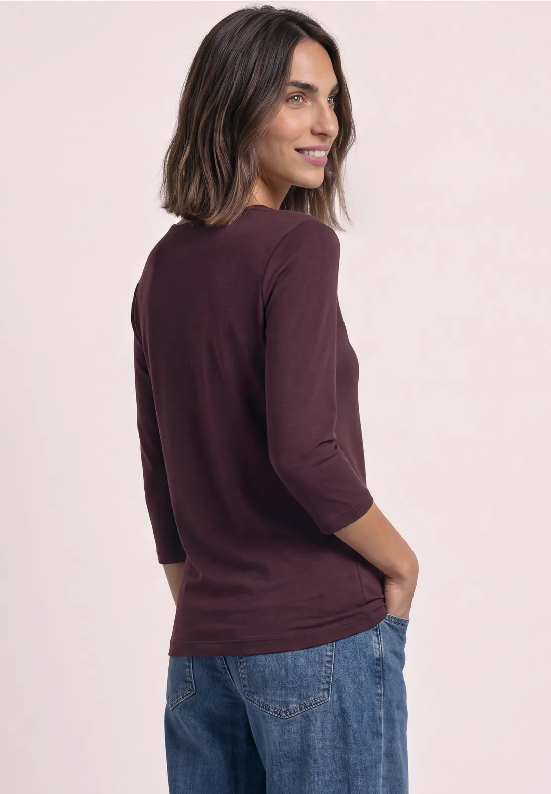 Street One Pania damebluse med 3/4-ærmer