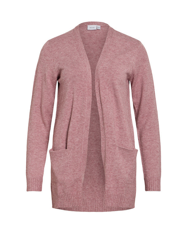 VILA VIRIL lang cardigan i Nostalgia Rose