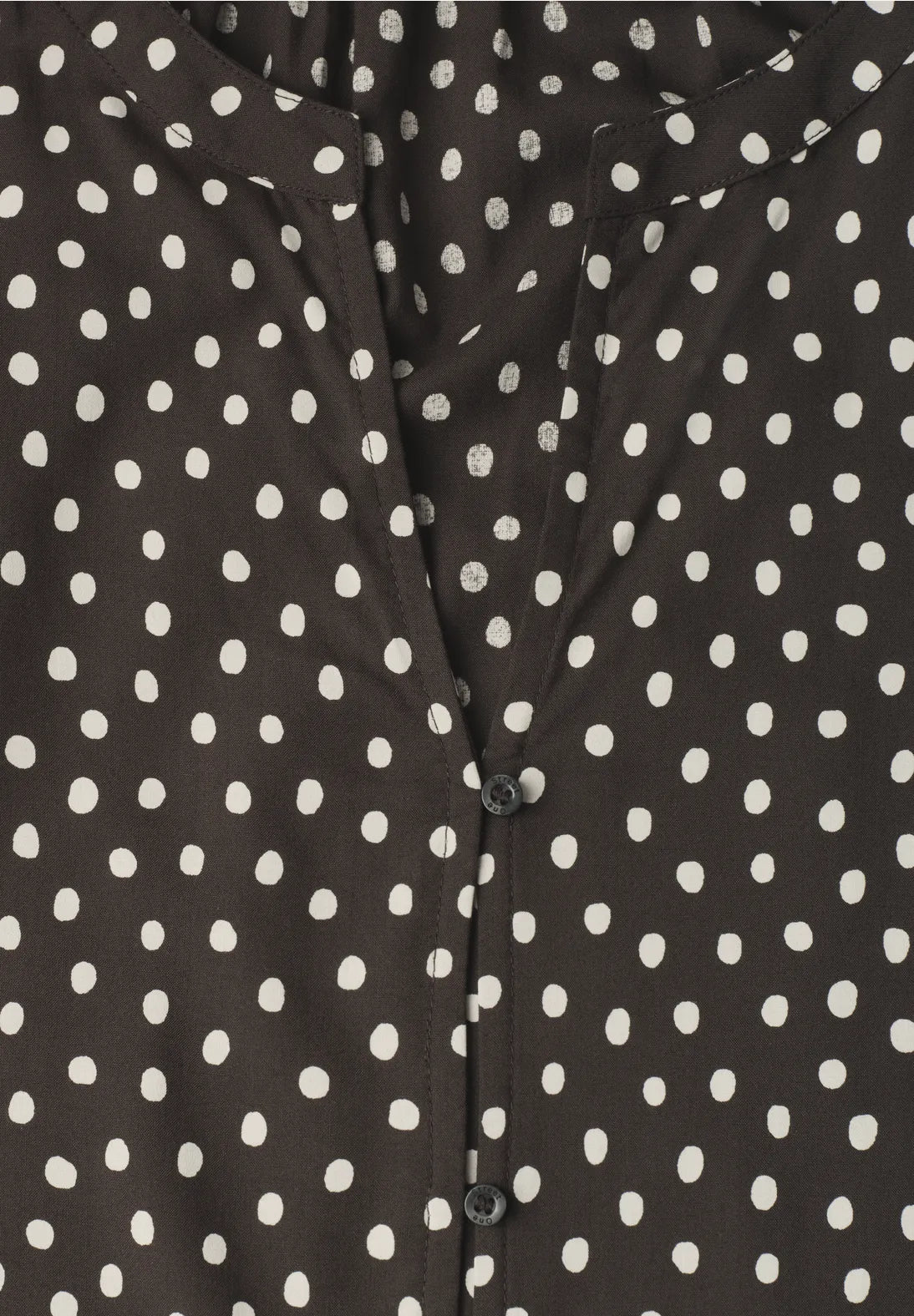Street One 346855 prikket damebluse med gennemgående knapper