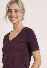 Street One dame T-shirt med hjerteformet halsudskæring