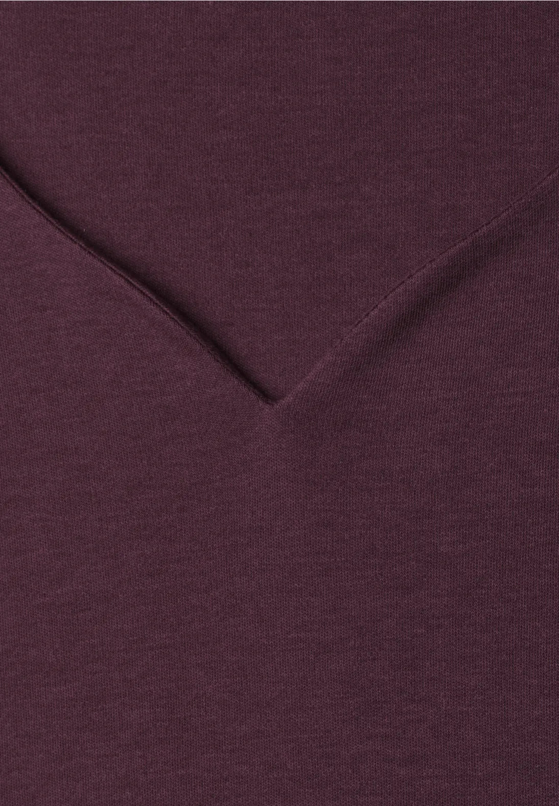 Street One Heart Neckline T-shirt 324775 i Rustic Rouge
