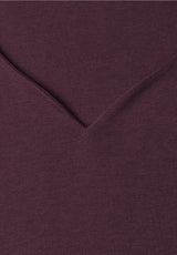 Street One Heart Neckline T-shirt 324775 i Rustic Rouge