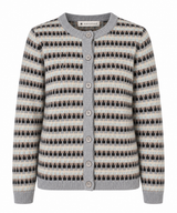 Mansted Yolie mønstret cardigan til dame