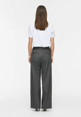 VIVARONE High Waist bukser Dark Grey Melange fra VILA