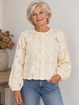 VILA VILEXIE cropped cardigan i Birch