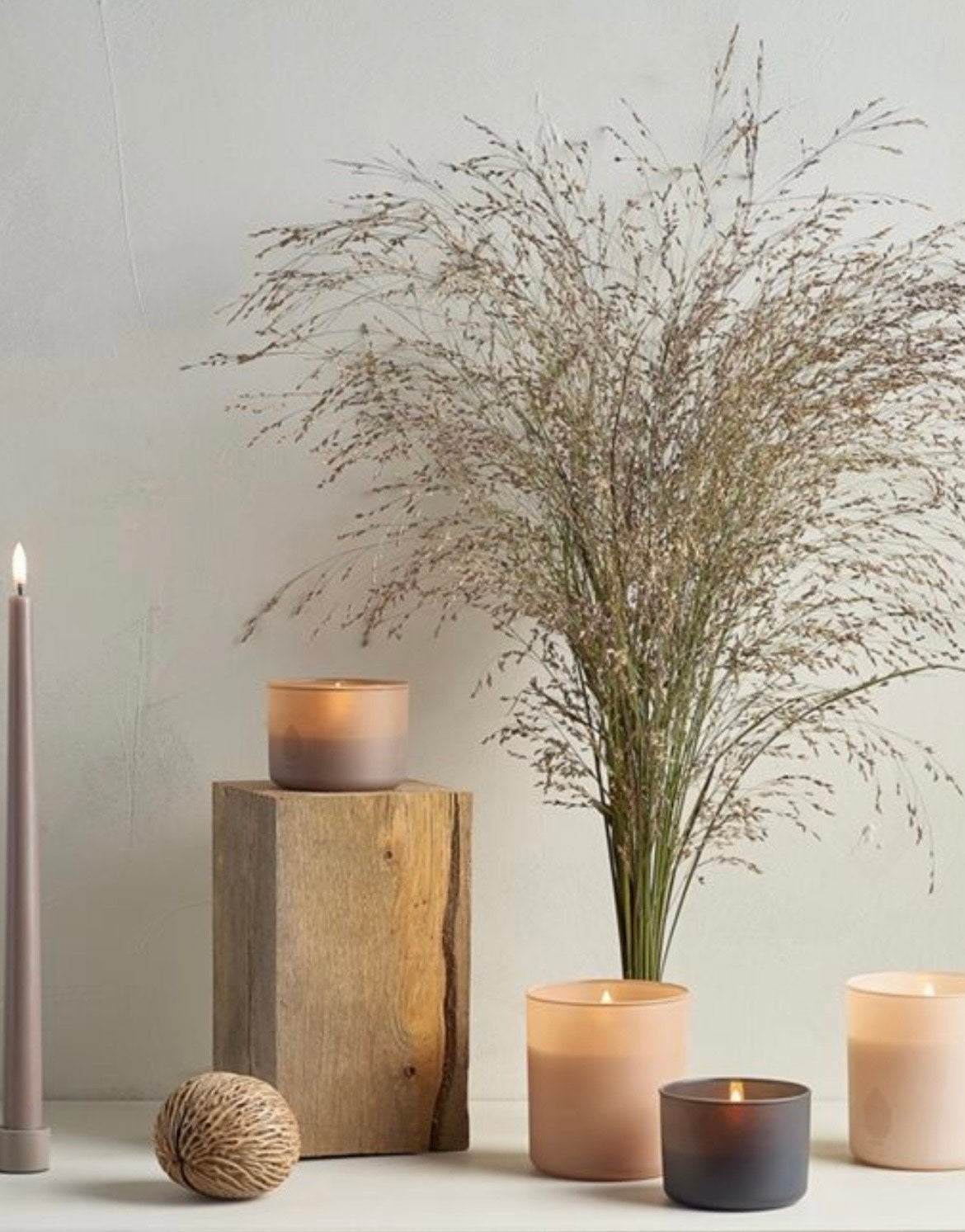 Uyuni LED lys - Glass Candle 9,2 x 10,2 cm - flere farver