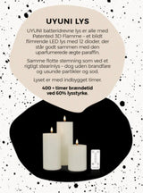 Uyuni LED lys - Bloklys - ivory - 5,8 x 10 cm