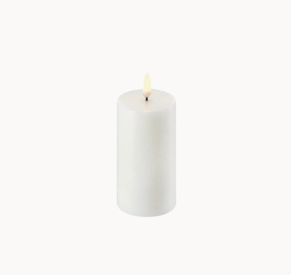 Uyuni LED lys - Bloklys - ivory - 5,8 x 10 cm