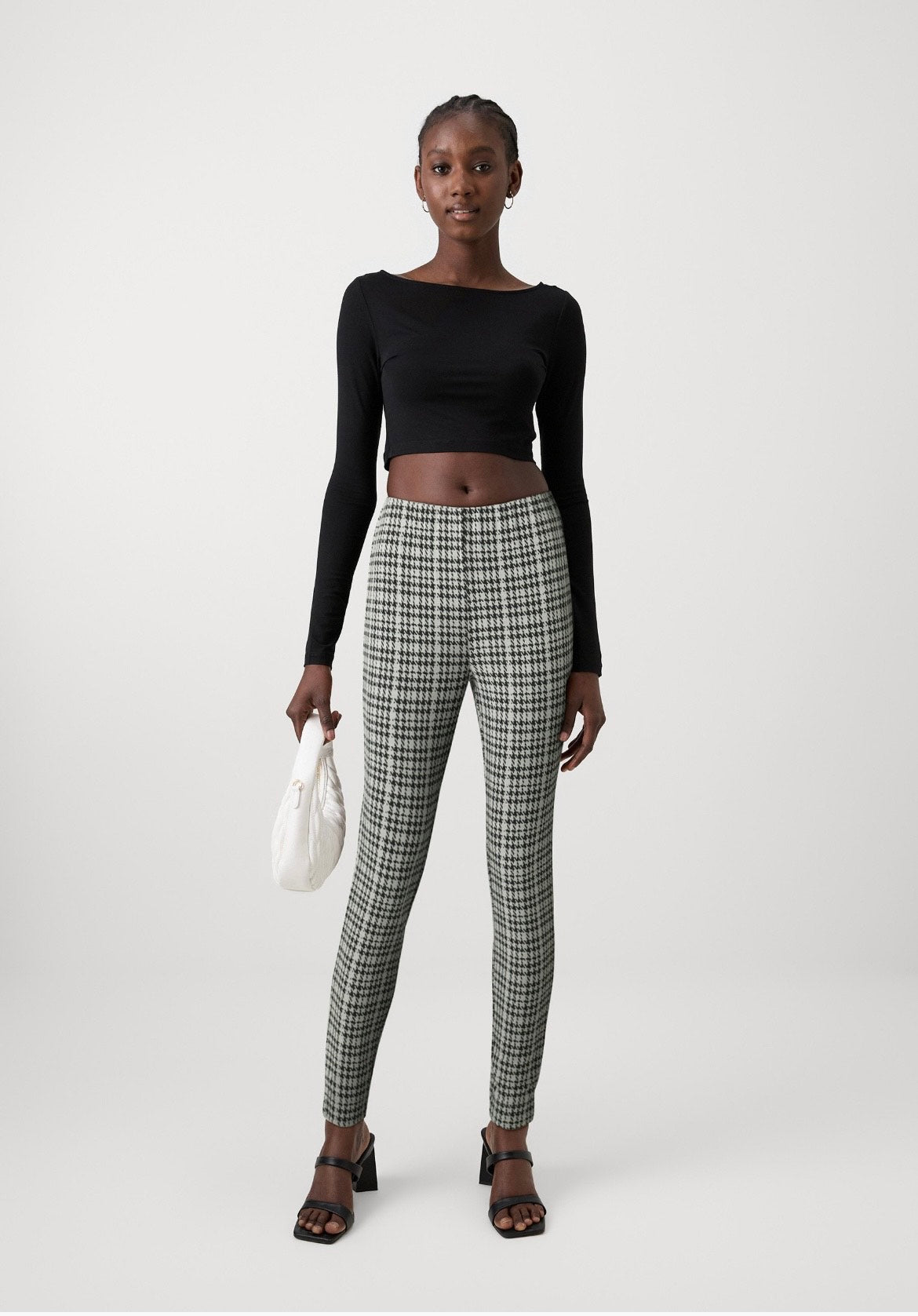 VILA - Vihoundi HW 7/8 leggings - sort/hvid tern
