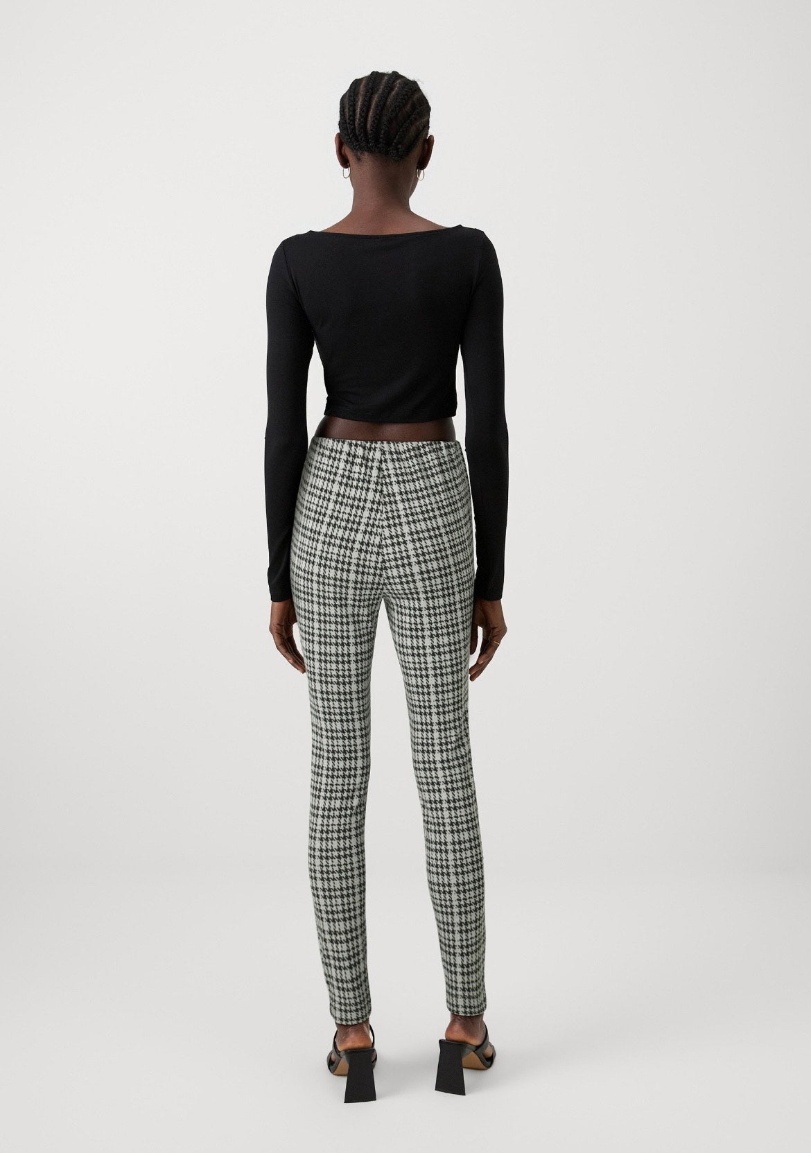 VILA - Vihoundi HW 7/8 leggings - sort/hvid tern