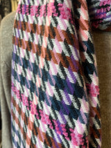 Street One Cosy Houndstooth 572316 – langt houndstooth-tørklæde med frynser