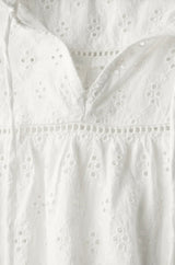 Street One - hvid top broderie anglaise