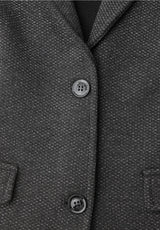 Street One elegant gråmeleret Blazer med Glimmer