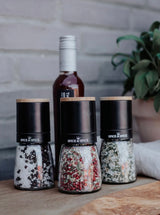 Keramisk kværn med Hvidløg & Persille Salt 125 g – genopfyldelig