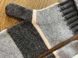 Mansted Farah vanter i dark brown – 100% lammeuld med ribkant