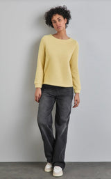 Street One - Soft Shiny Fluffy U-boat shirt - flere farver