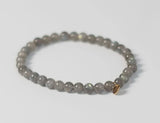 Le Mosch - Haniel armbånd Grå labradorit natursten 6mm